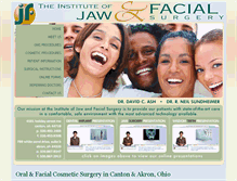 Tablet Screenshot of jawandfacialsurgery.com